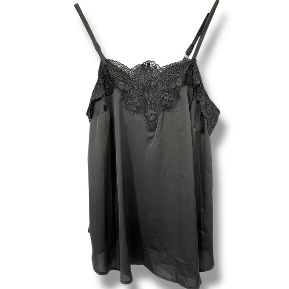 Torrid Black Lace Strappy Slip Blouse Women's M 00 Party Classic Cocktail - Picture 1 of 6